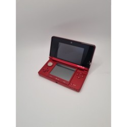 NINTENDO 3DS ROUGE METALIC BOITE D'ORIGINE , TOUS LES PLASTIQUES , ET