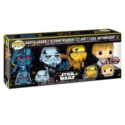 FIGURINE FUNKO POP! - STAR WARS - 4PK- RETRO SERIES